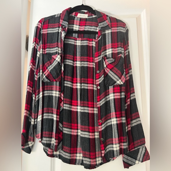 BELLA DAHL PLAID SHIRT - Picture 2 of 3